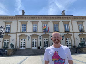 LuxCitizenship founder with Hotel De Ville