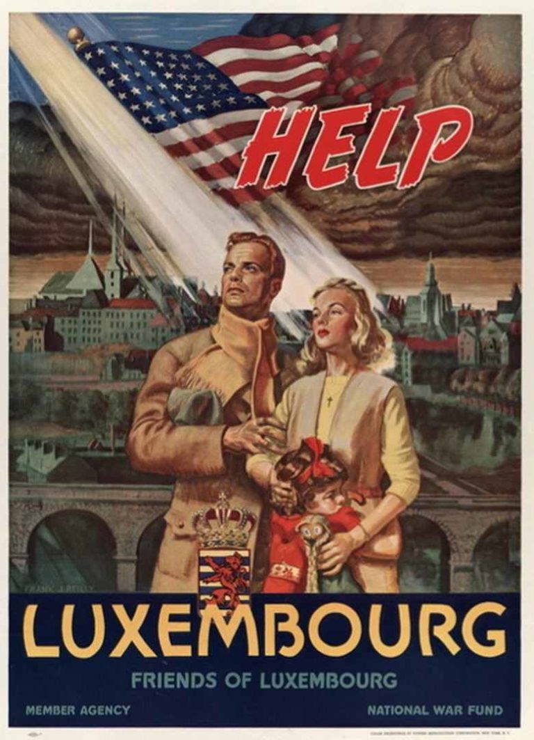 Friends of Luxembourg World War II Poster