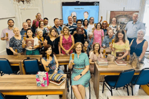 Group of Luxembourg dual citizens in Curitiba reception event