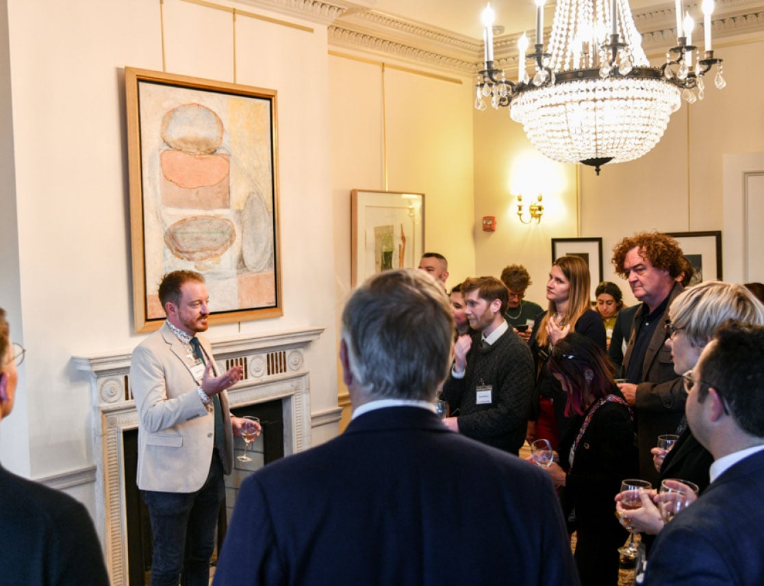 Group of Luxembourg dual citizens gathered around LuxCitizenship founder Daniel Atz.