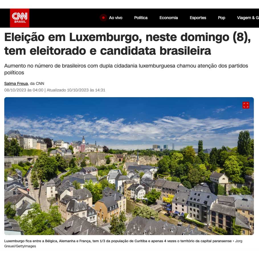 CNN Brazil article screenshot