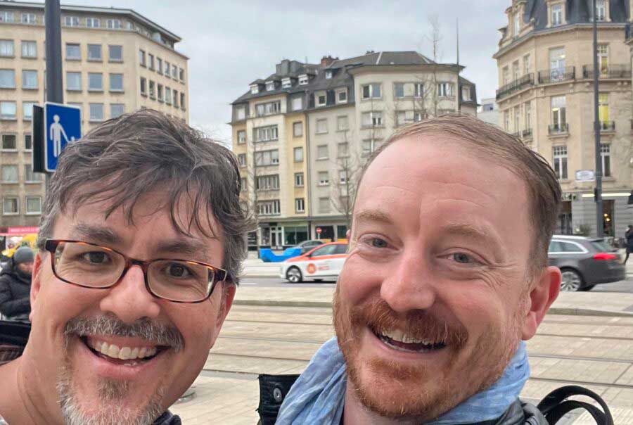 Selfie on Luxembourg street
