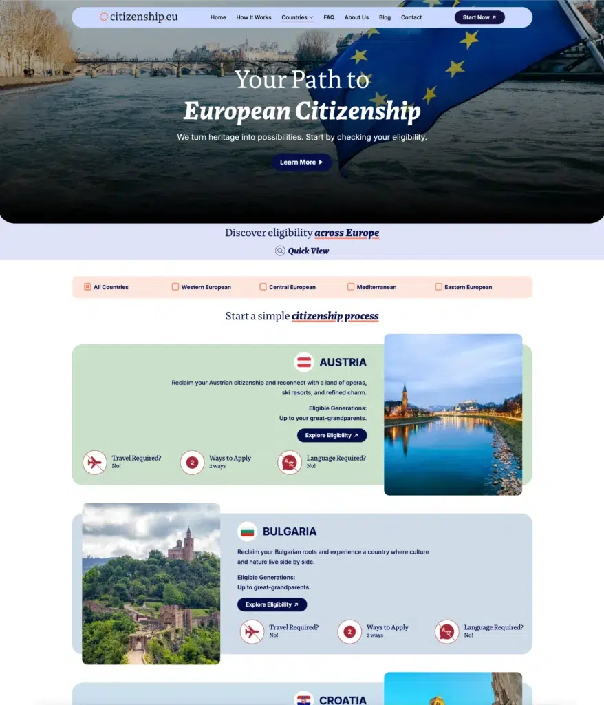 , Introducing Citizenship.EU — a new way to explore EU citizenship by ancestry, luxcitizenship.com