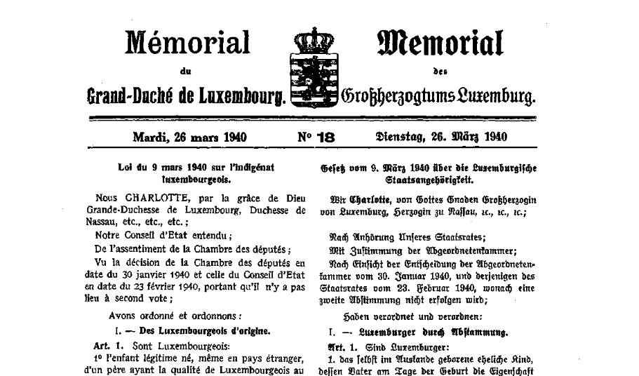 Luxembourg nationality law history, History of The Luxembourgish Nationality Law and Dual Nationality, LuxCitizenship