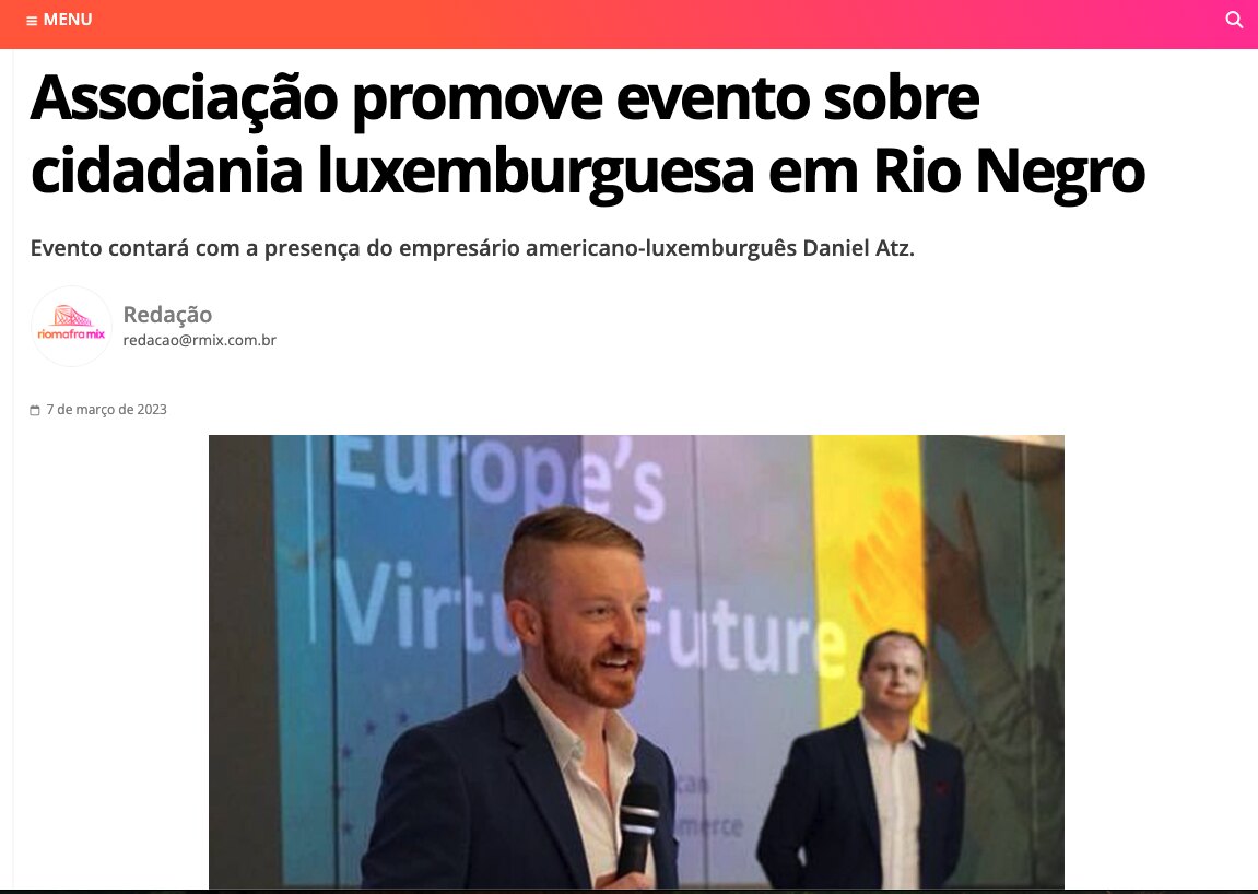 Association Promotes Event on Luxembourgish Citizenship in Rio Negro