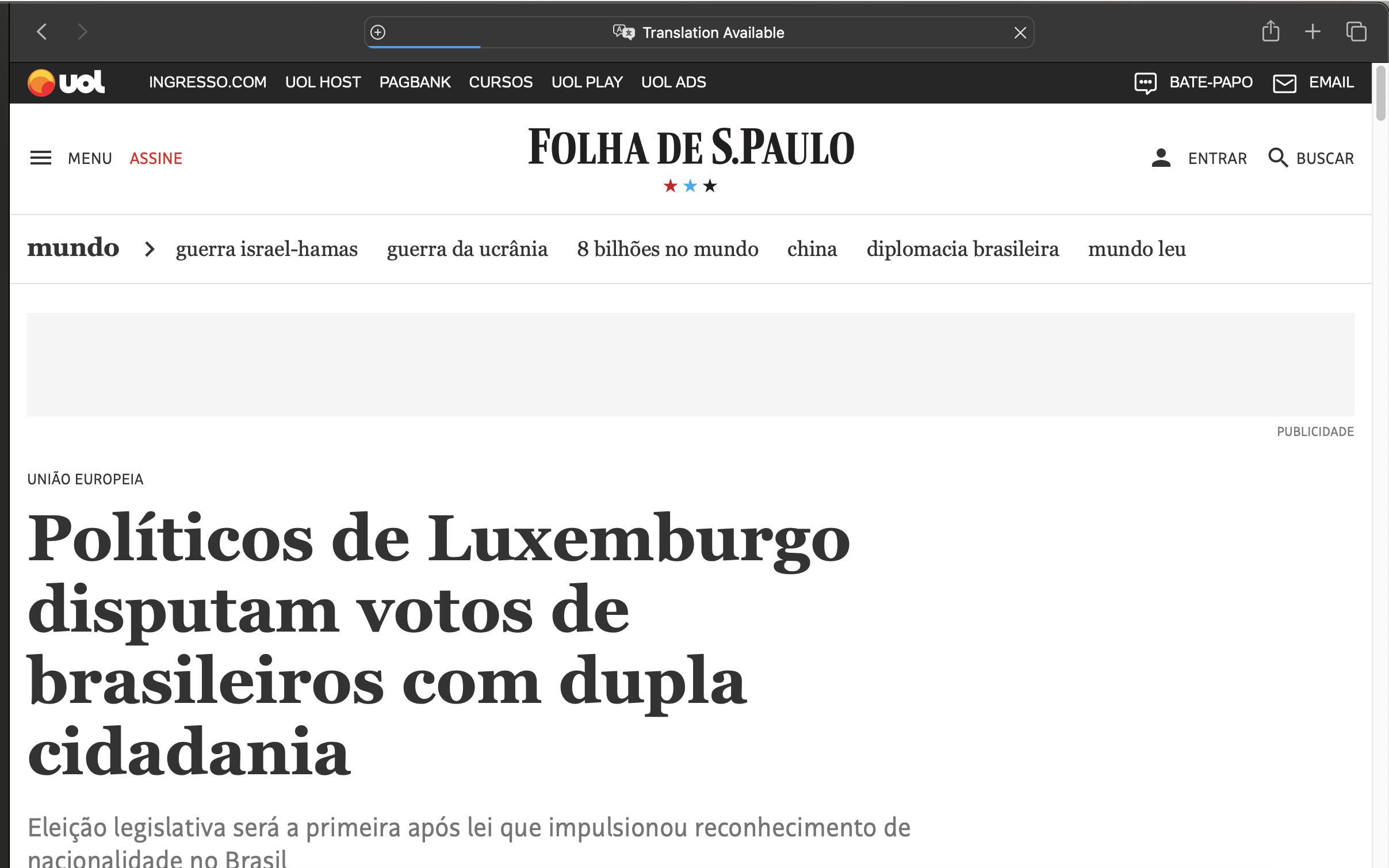 Luxembourg's Election Has a Brazilian Electorate &mdash; and a Brazilian Candidate