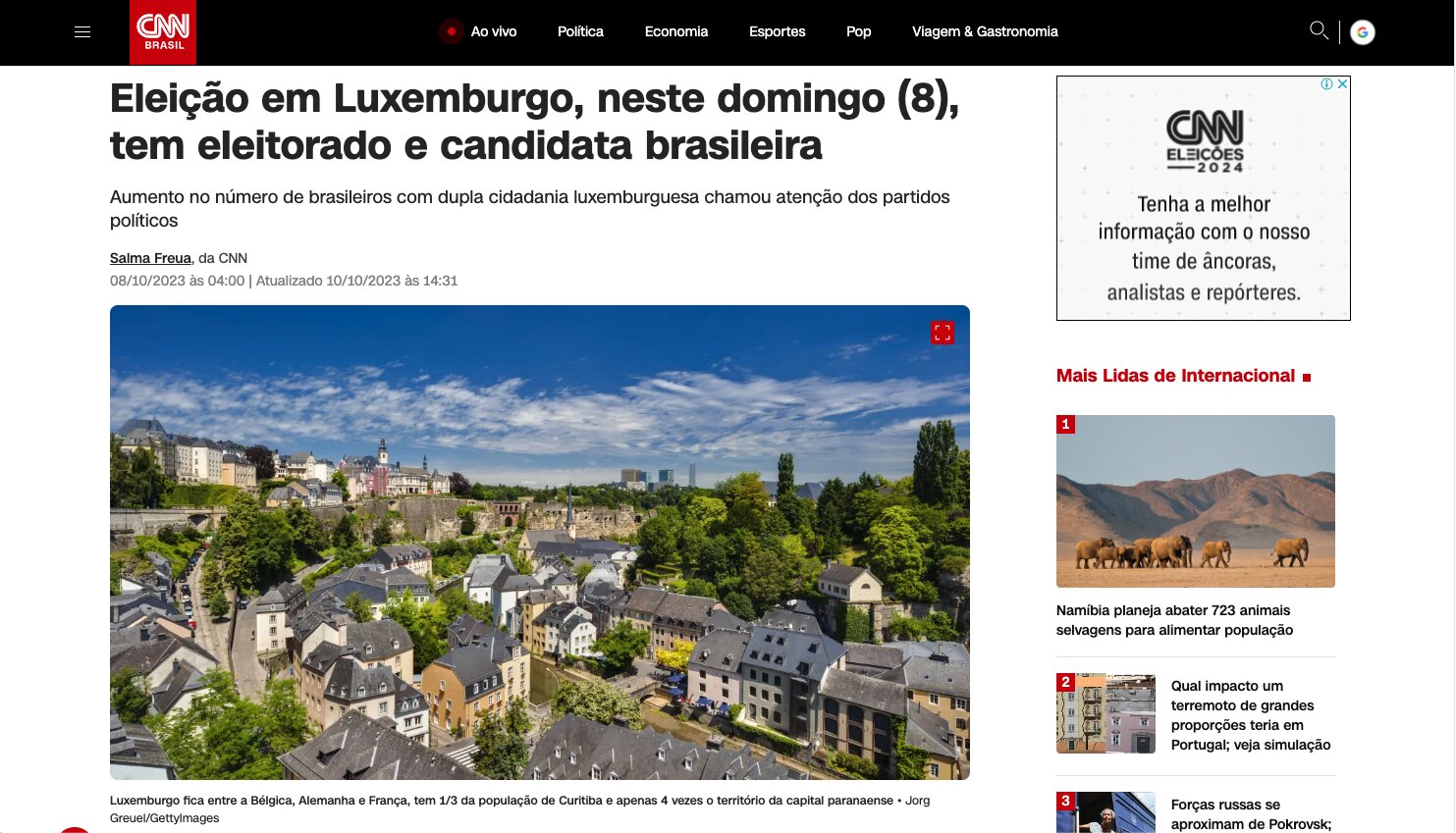 Luxembourg Politicians Compete for the Votes of Brazilians With Dual Citizenship
