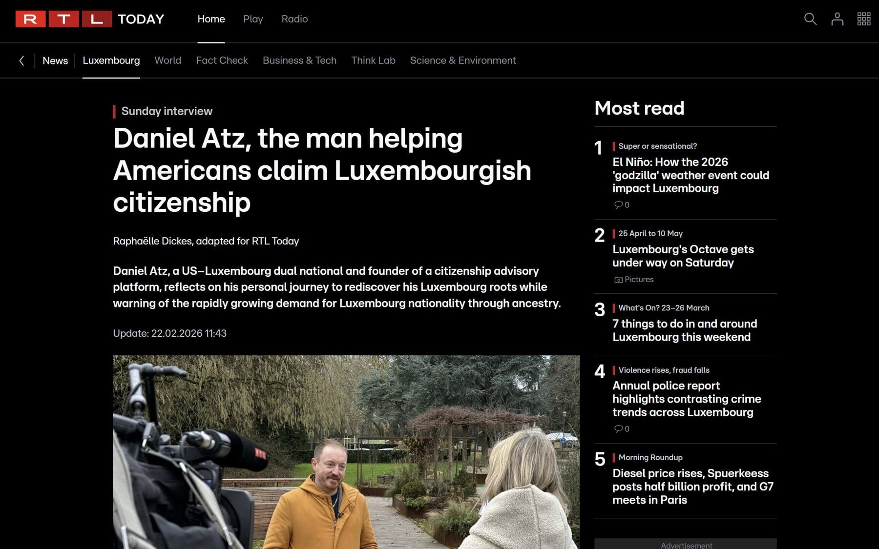 Daniel Atz, the Man Helping Americans Claim Luxembourgish Citizenship