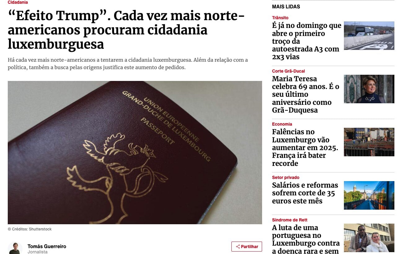 &ldquo;Trump Effect&rdquo;: More and More Americans Are Seeking Luxembourg Citizenship