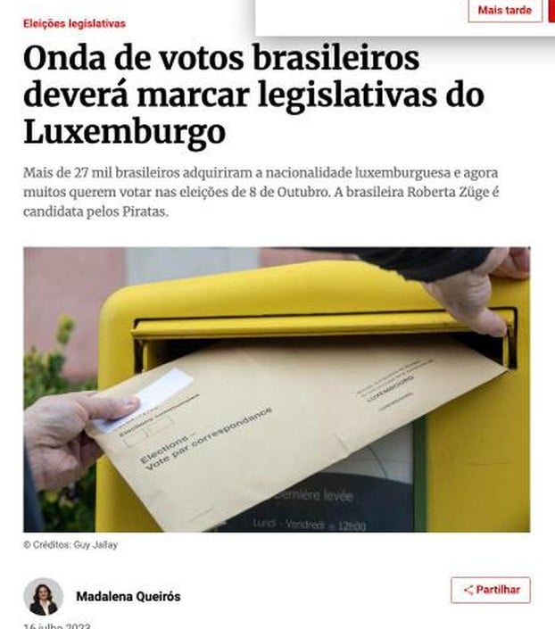 A Wave of Brazilian Votes Expected in Luxembourg's Legislative Elections