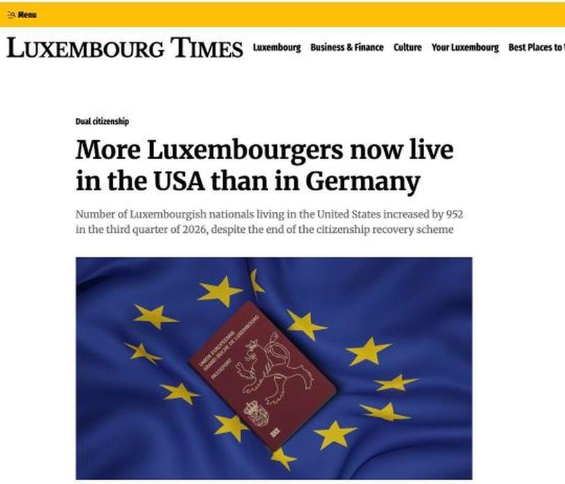 More Luxembourgers Now Live in the USA Than in Germany