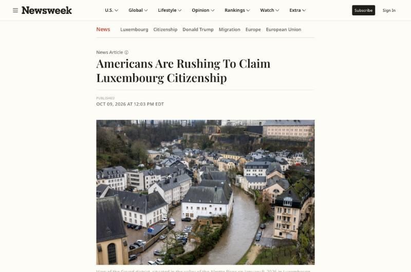 Americans Are Rushing To Claim Luxembourg Citizenship