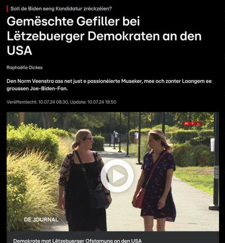Mixed Feelings Among Luxembourgish Democrats in the US