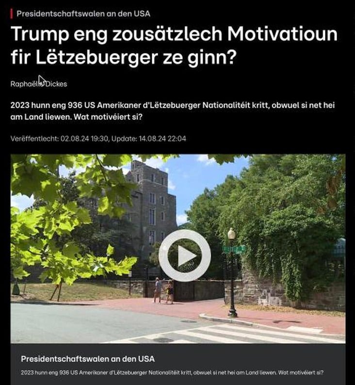 Is Trump an Extra Motivation to Become Luxembourgish?
