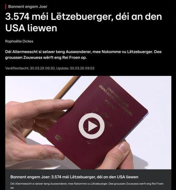 3,574 More Within a Year: Surge in US-Based Luxembourgers Raises Questions About Nationality Law