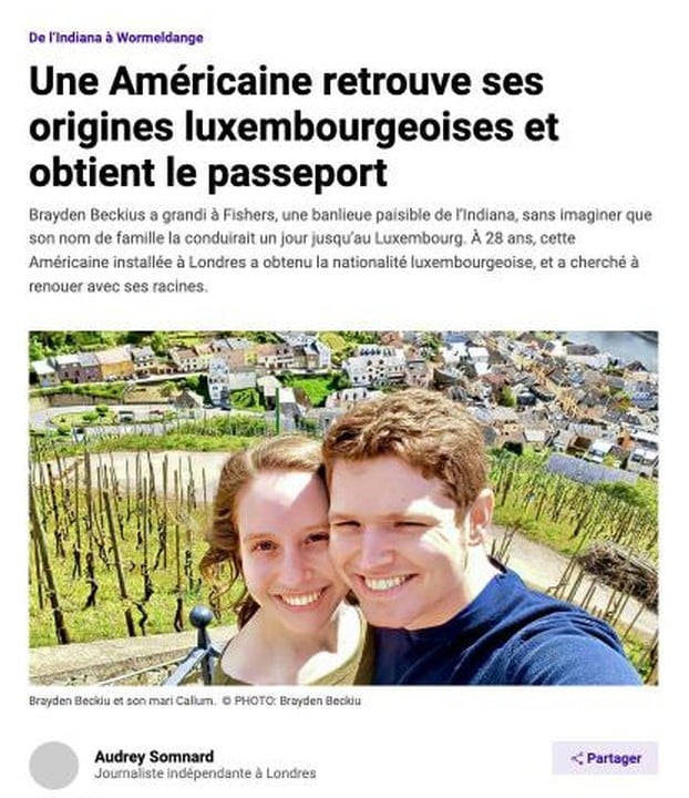 An American Rediscovers Her Luxembourgish Origins and Gets the Passport