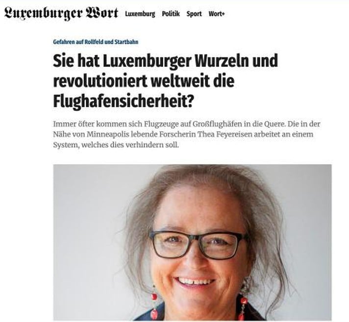 She Has Luxembourgish Roots and Is Revolutionizing Airport Security Worldwide