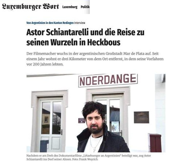 Astor Schiantarelli and the Journey to His Roots in Heckbous
